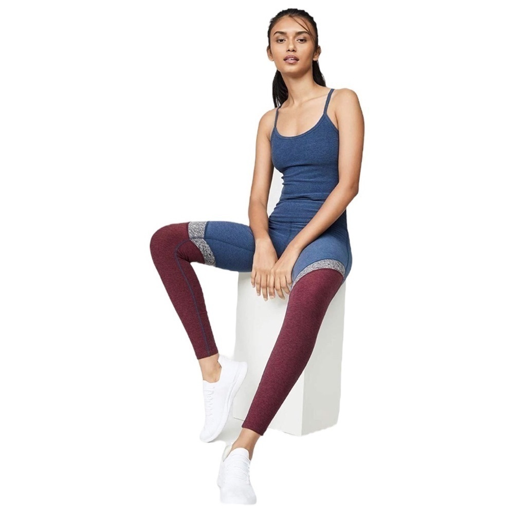 EUC - Beyond Yoga Tri-Panel Spacedye High-Waisted Midi Leggings - size small